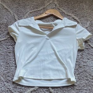 White Shein shirt